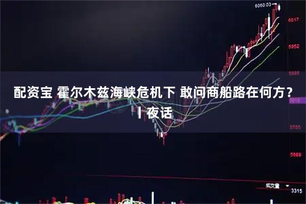配资宝 霍尔木兹海峡危机下 敢问商船路在何方？丨夜话